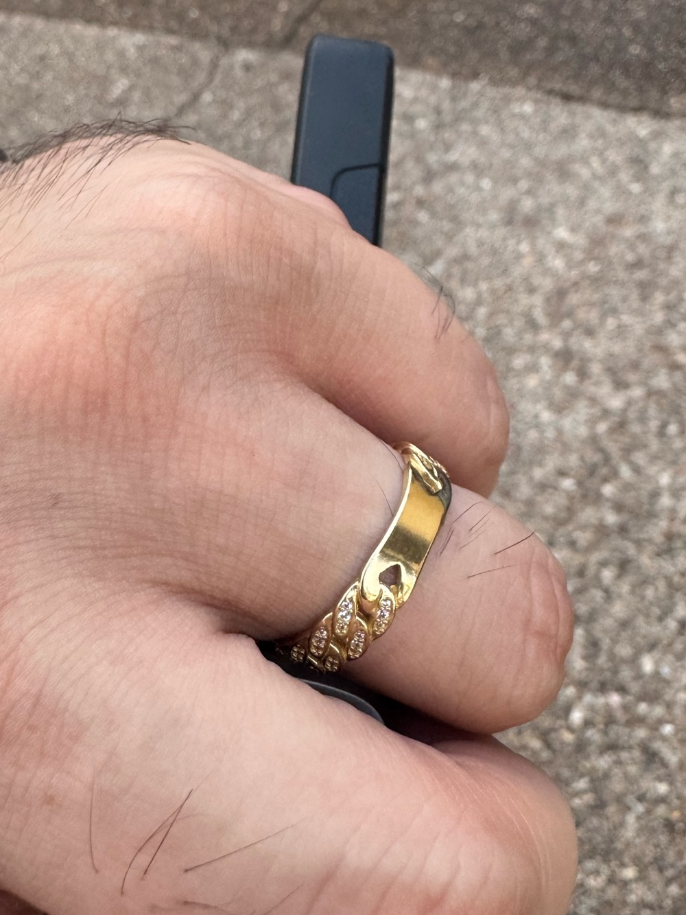 10K Gold Braided CZ Women's Fashion Ring